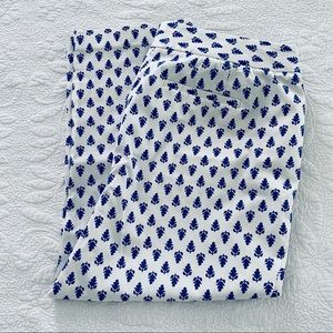 French Provincial Print Cropped Pants